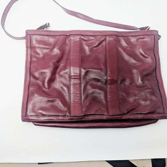 Vintage Bags Vintage Crossbody Drop Handle Briefcase Maroon Red Poshmark